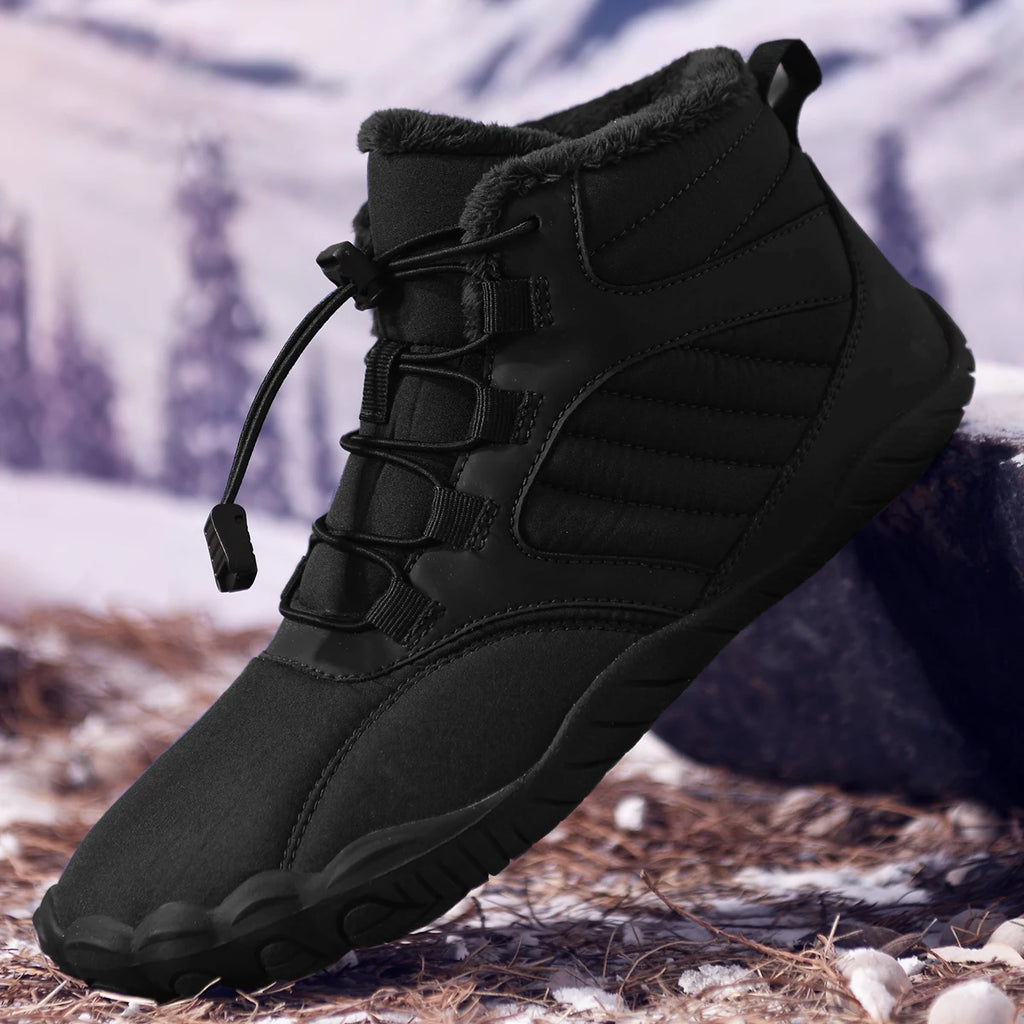 Botas de senderismo unisex de horma ancha - suela antideslizante, forro acolchado aislante