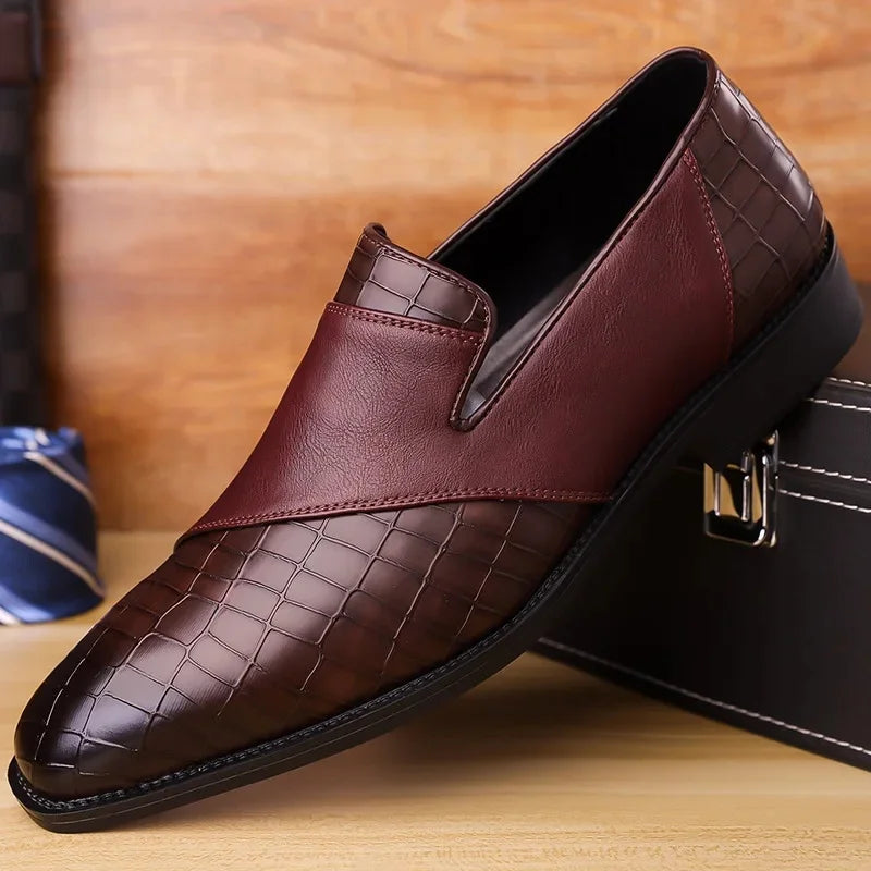Bekväma loafers i äkta läder för män – vadderad innersula, slip-on-modell