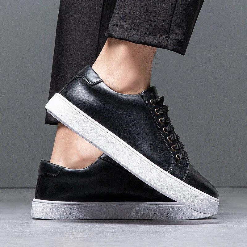 Scarpe da uomo comode in vera pelle – soletta ammortizzata, stile classico