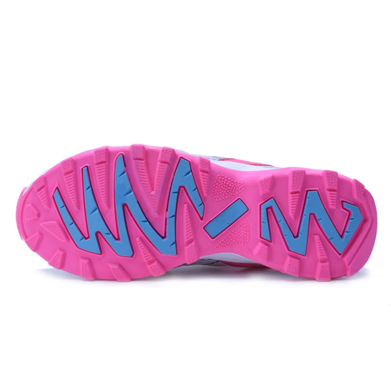 Women's Non-Slip Trekking Sneakers – Breathable Mesh, EVA Insole