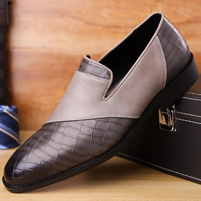 Bekväma loafers i äkta läder för män – vadderad innersula, slip-on-modell