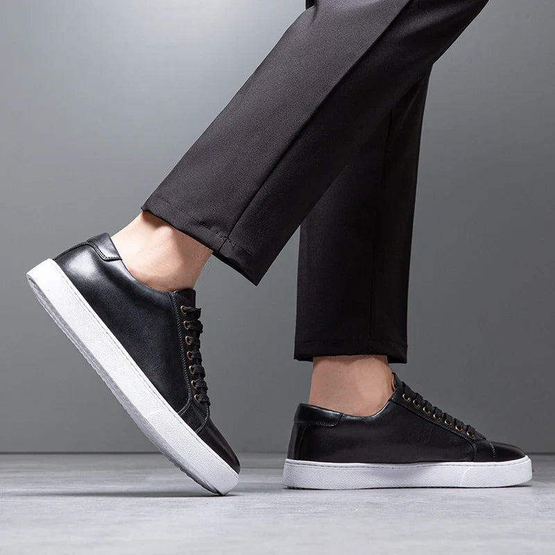 Scarpe da uomo comode in vera pelle – soletta ammortizzata, stile classico