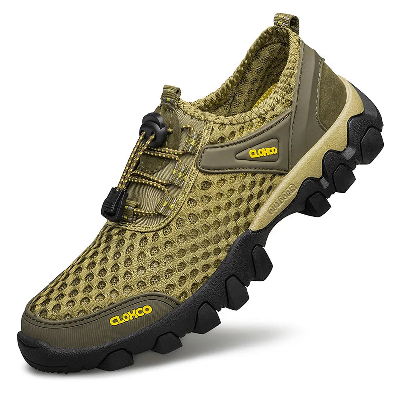 Sandalias para hombre con malla transpirable y banda elástica