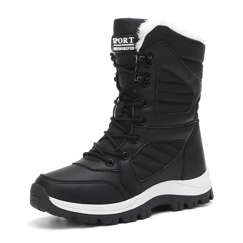 Women's Waterproof Hiking Boots – Cushioned Insole, Lugged Rubber Sole