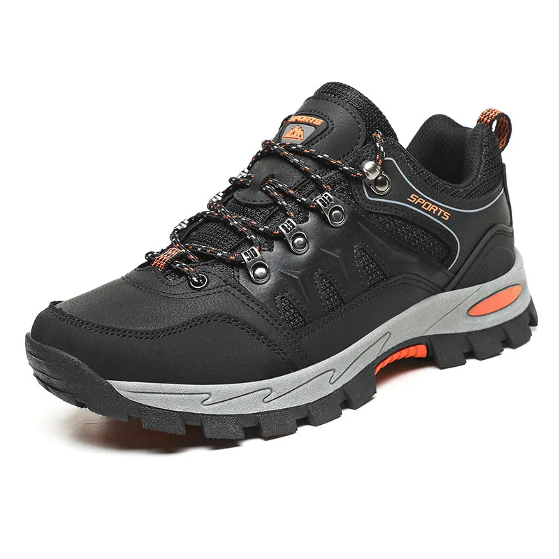 Men's Non-Slip Waterproof Hiking Shoes – Genuine Leather Upper, EVA Insole