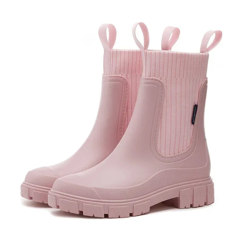 Stivaletti Chelsea da donna antiscivolo e impermeabili – soletta in EVA, chiusura senza lacci