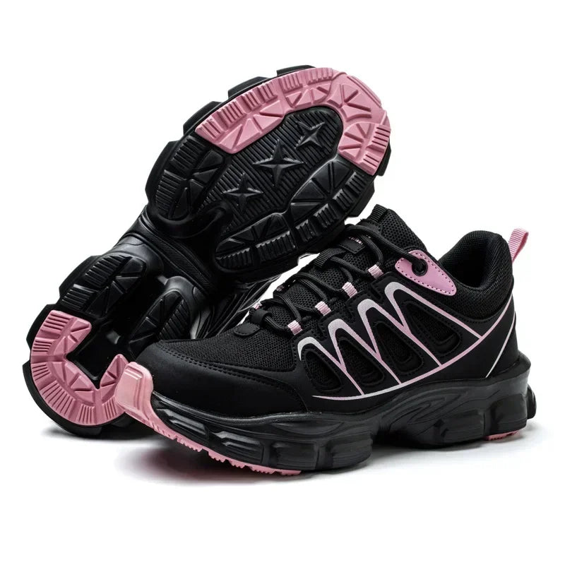 Scarpe antinfortunistiche da donna con punta in acciaio antiscivolo – Design antiurto e antiperforazione