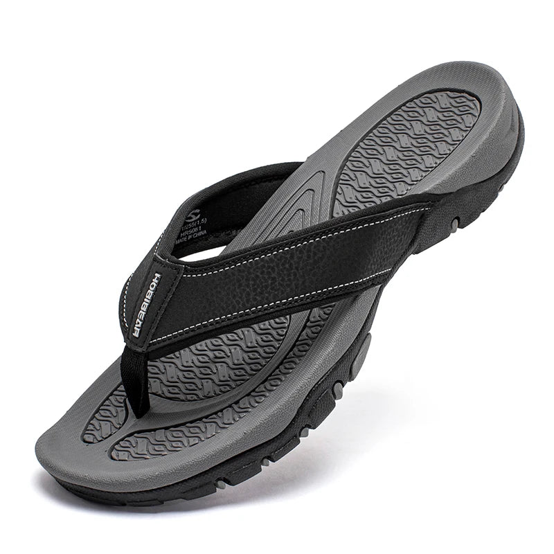Chanclas planas para hombre con calado, sandalias de playa