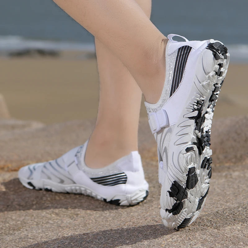 Herresko til vand med åndbart mesh og elastisk bånd sneakers