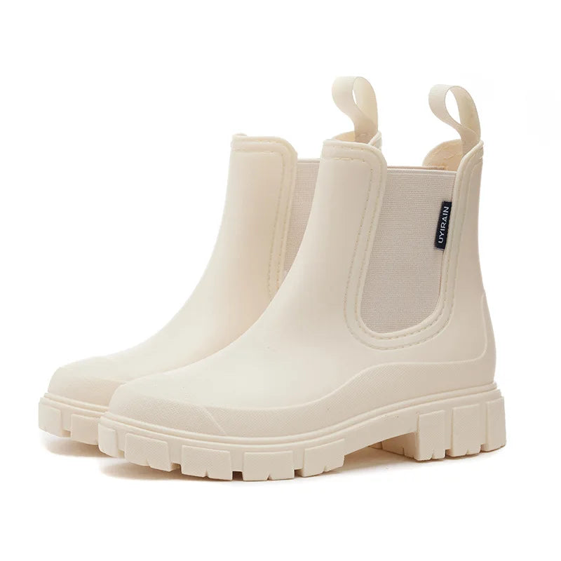 Botines Chelsea impermeables antideslizantes para mujer – plantilla de EVA, cierre sin cordones