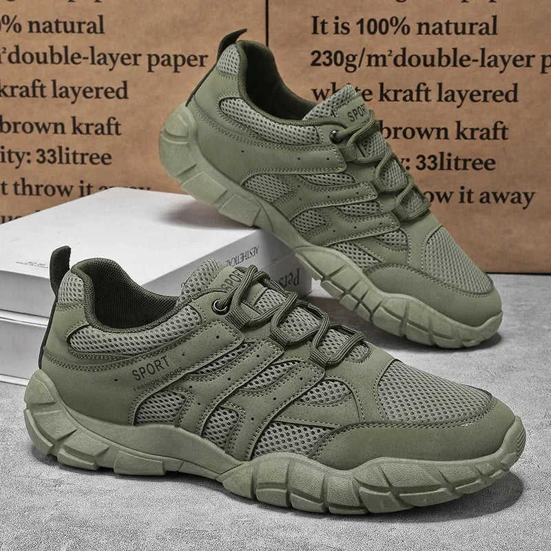 Zapatillas de running transpirables de malla para hombre, ligeras, casuales, para caminar y tenis