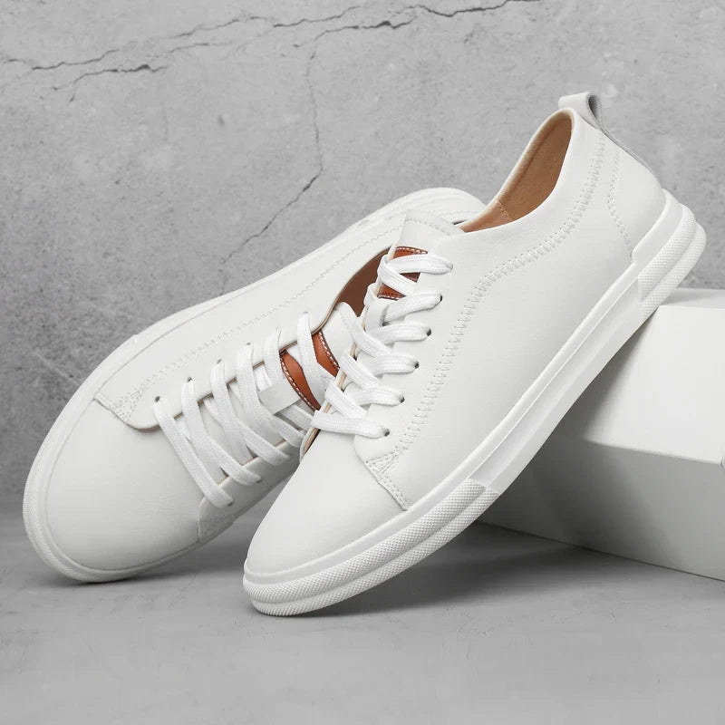 Sneakers da uomo in vera pelle e confortevoli – soletta ammortizzata, suola esterna resistente