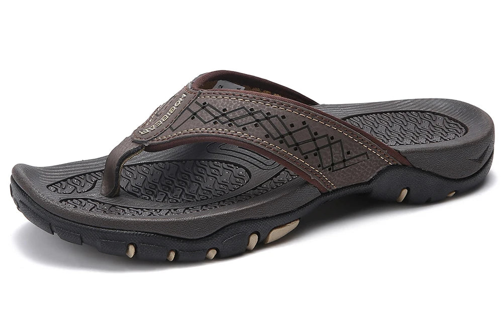 Men's Flip Flops Outdoor Casual Flat Beach Shoes