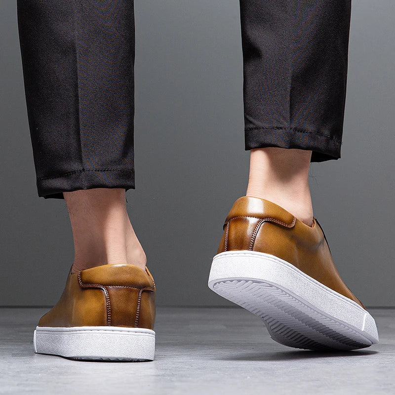 Scarpe da uomo comode in vera pelle – soletta ammortizzata, stile classico