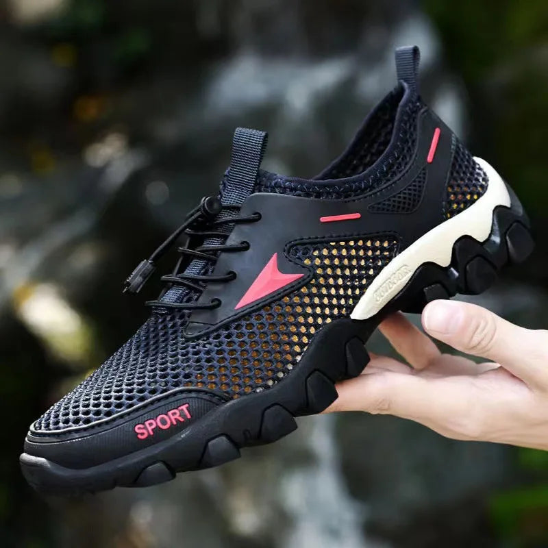 Men's Hiking Shoes Breathable Mesh Lace Up Sneakerss