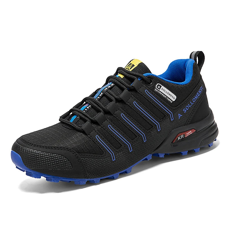 Ortopediska herrvandringsskor, vattentäta, halkfria utomhus-sneakers för trekking