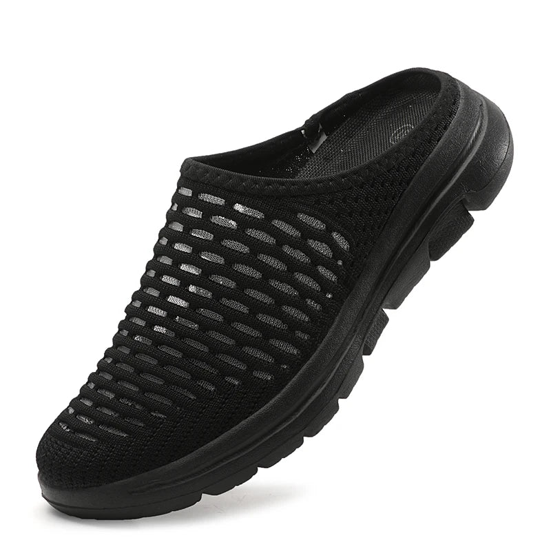 Ortopædiske tøfler til kvinder med slip-on mesh platformssko