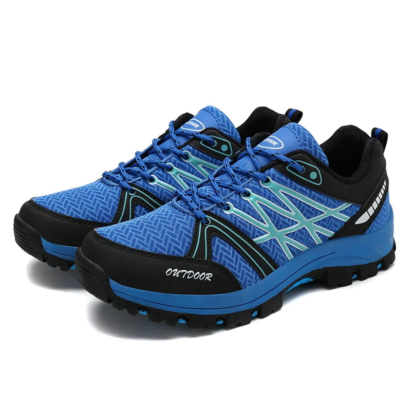 Men's Hiking Shoes Breathable Mesh Low Cut Trail Sneakers