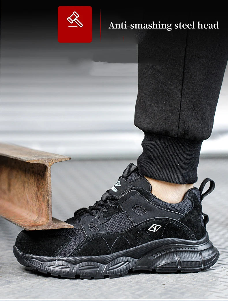 Scarpe antinfortunistiche da donna con punta in acciaio e comfort – microfibra traspirante, suola leggera in EVA