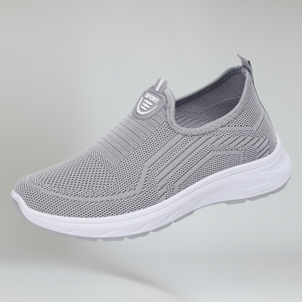 Women’s Slip-On Walking Sneakers with Breathable Air Mesh and Rubber Outsole