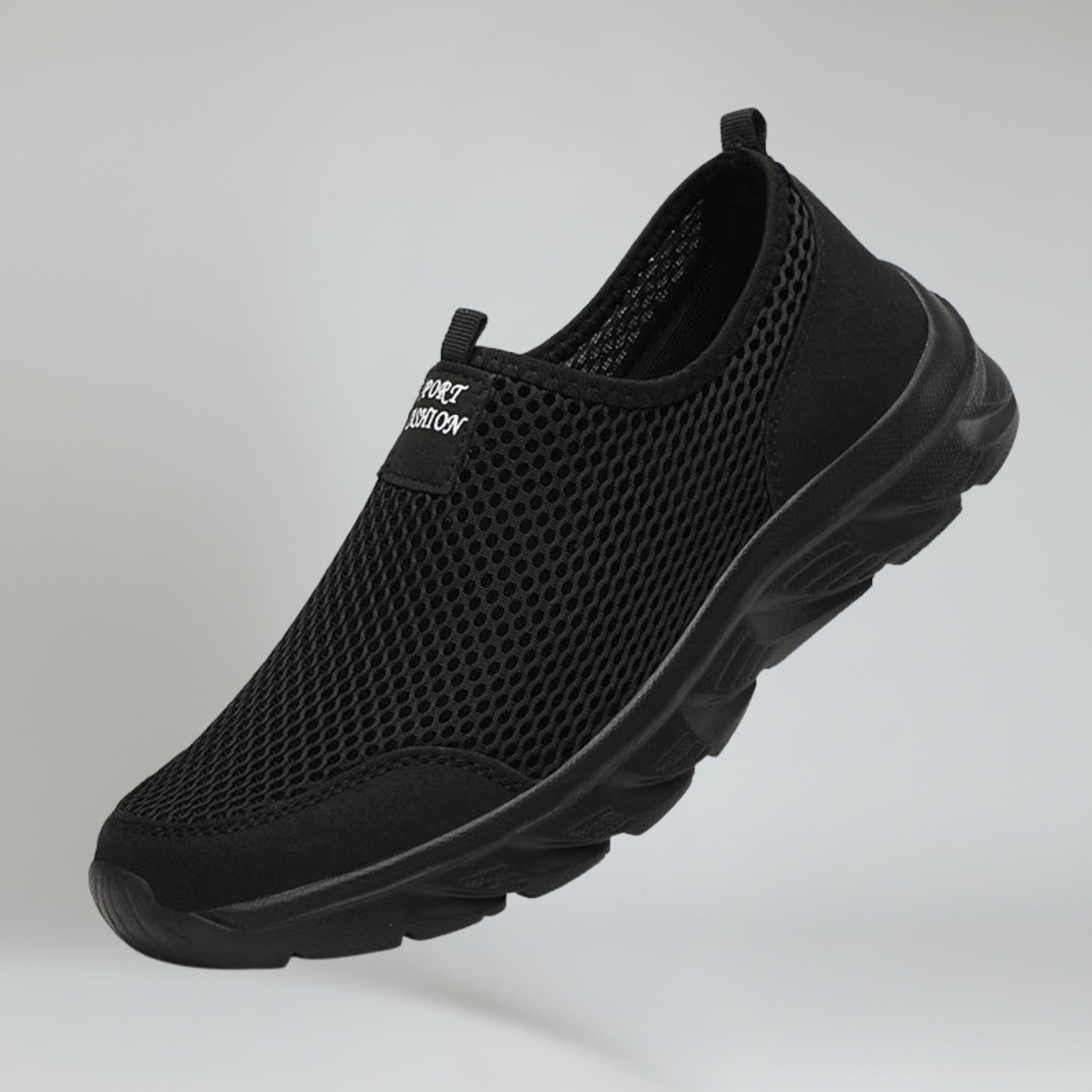 Men’s Slip-On Walking Shoes with Breathable Air Mesh and Non-Slip Rubber Outsole
