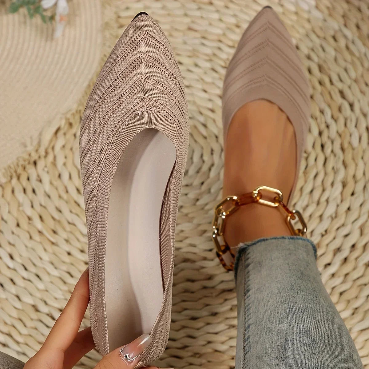 Women's Loafers Pointed Toe Casual Ballet Flats