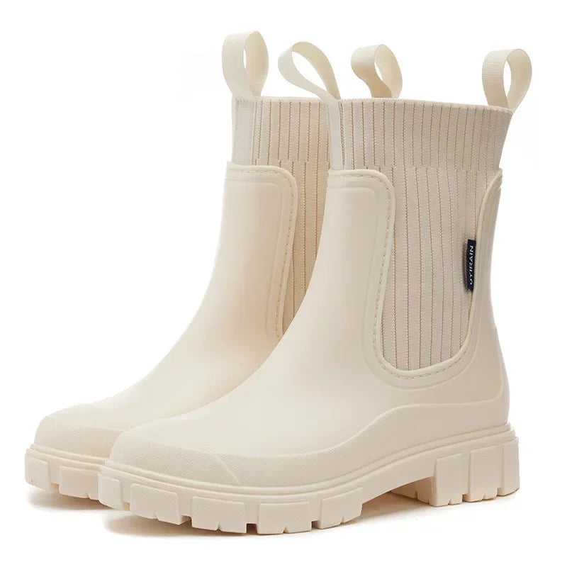 Botines Chelsea impermeables antideslizantes para mujer – plantilla de EVA, cierre sin cordones