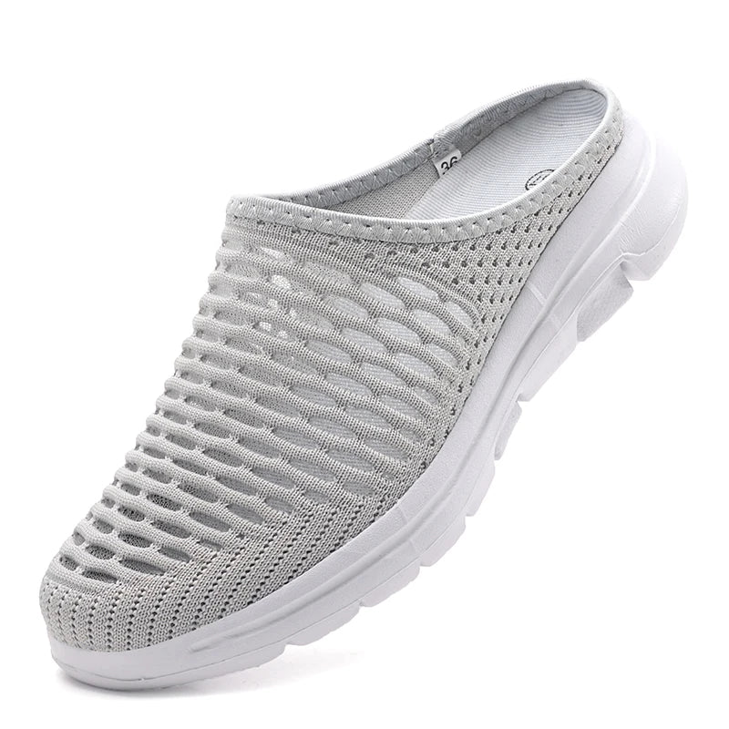 Ortopædiske tøfler til kvinder med slip-on mesh platformssko