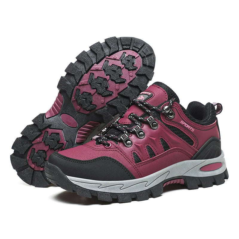 Men's Non-Slip Waterproof Hiking Shoes – Genuine Leather Upper, EVA Insole