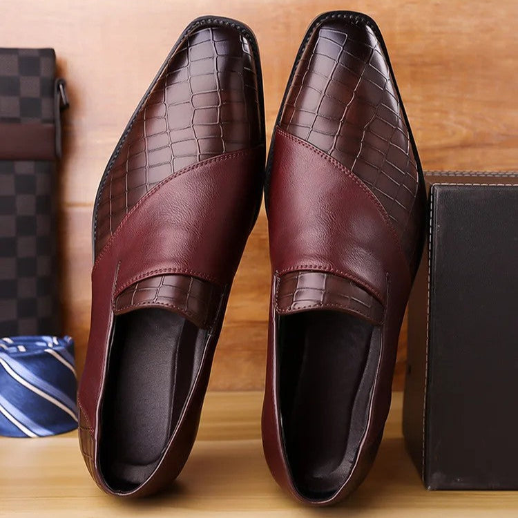 Mocasini confortabili pentru bărbați din piele naturală – branț căptușit, design slip-on
