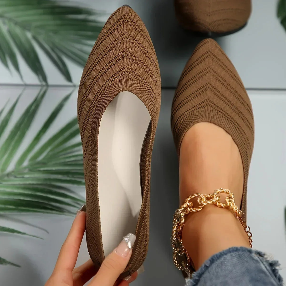 Women's Loafers Pointed Toe Casual Ballet Flats