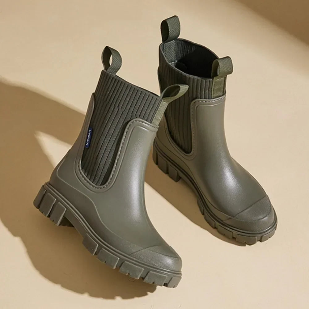 Stivaletti Chelsea da donna antiscivolo e impermeabili – soletta in EVA, chiusura senza lacci