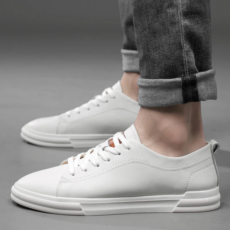Sneakers da uomo in vera pelle e confortevoli – soletta ammortizzata, suola esterna resistente