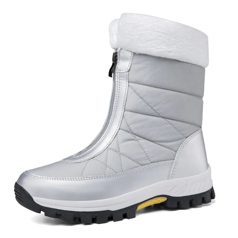 Women's Comfort High-Top Boots – Non-Slip Outsole, Fleece-Lined Interior