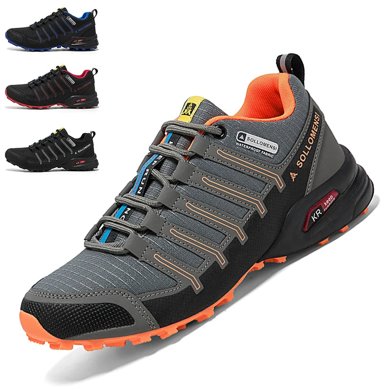 Chaussures de randonnée imperméables orthopédiques pour hommes, baskets antidérapantes pour la marche en extérieur