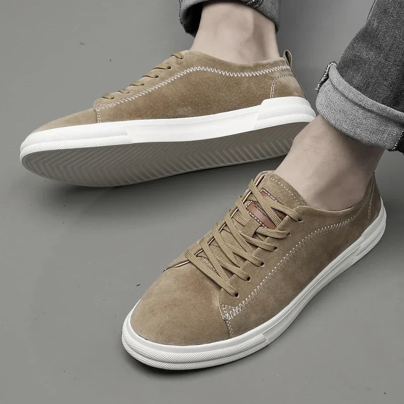 Sneakers da uomo in vera pelle e confortevoli – soletta ammortizzata, suola esterna resistente