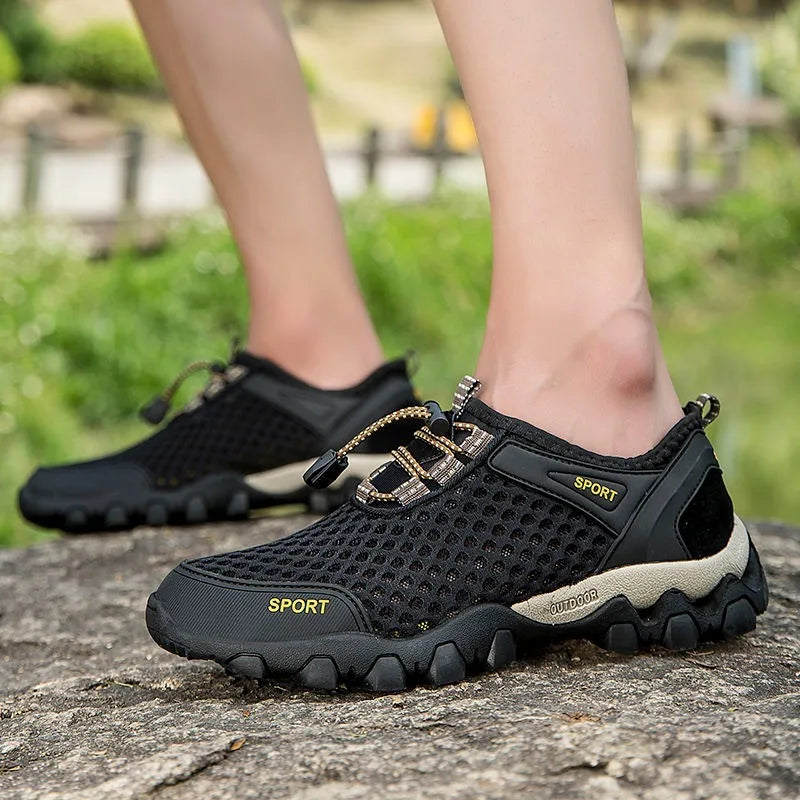 Unisex Hiking Shoess Breathable Mesh Trail Sneakers