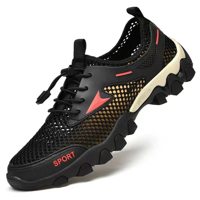 Men's Hiking Shoes Breathable Mesh Lace Up Sneakerss