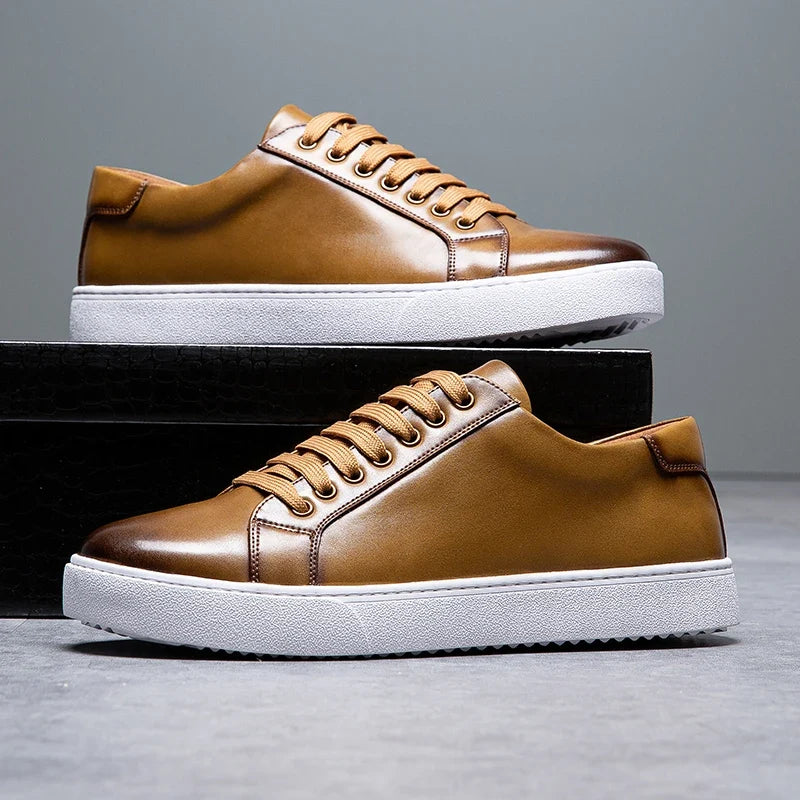 Scarpe da uomo comode in vera pelle – soletta ammortizzata, stile classico