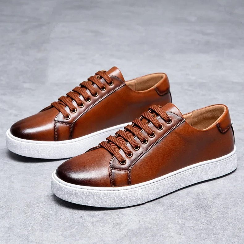 Scarpe da uomo comode in vera pelle – soletta ammortizzata, stile classico