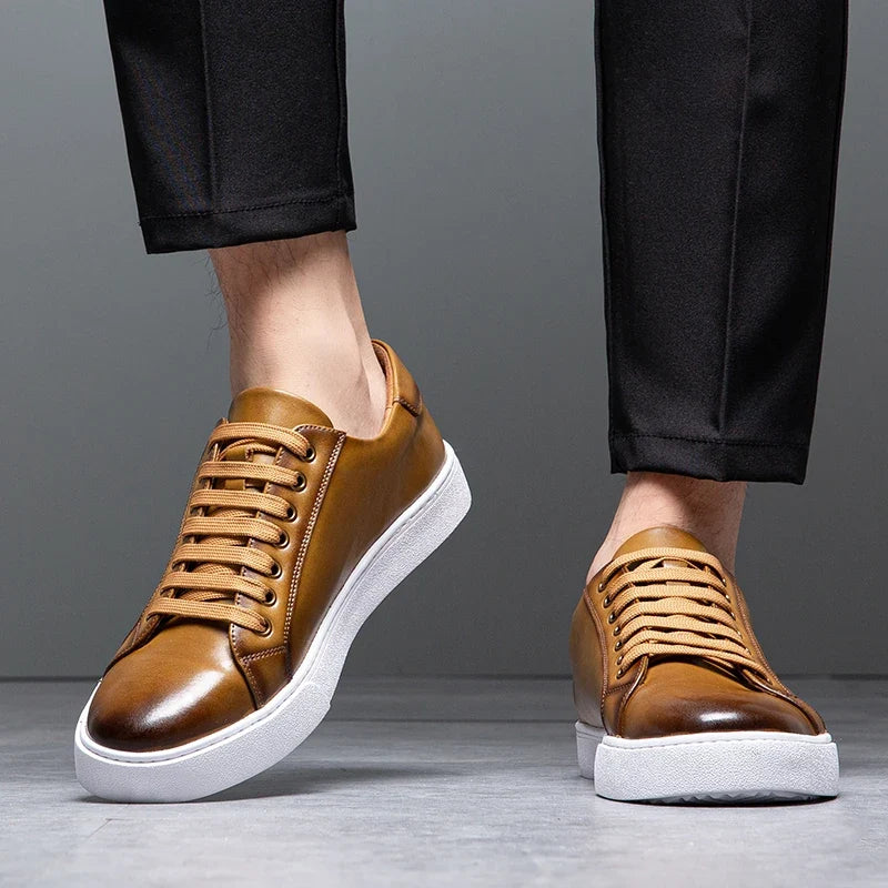 Scarpe da uomo comode in vera pelle – soletta ammortizzata, stile classico