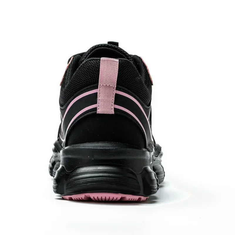 Scarpe antinfortunistiche da donna con punta in acciaio antiscivolo – Design antiurto e antiperforazione