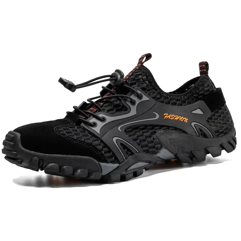 Herres vandresko åndbar mesh lavtop sneakers