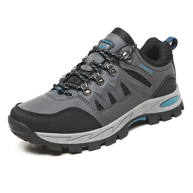 Men's Non-Slip Waterproof Hiking Shoes – Genuine Leather Upper, EVA Insole
