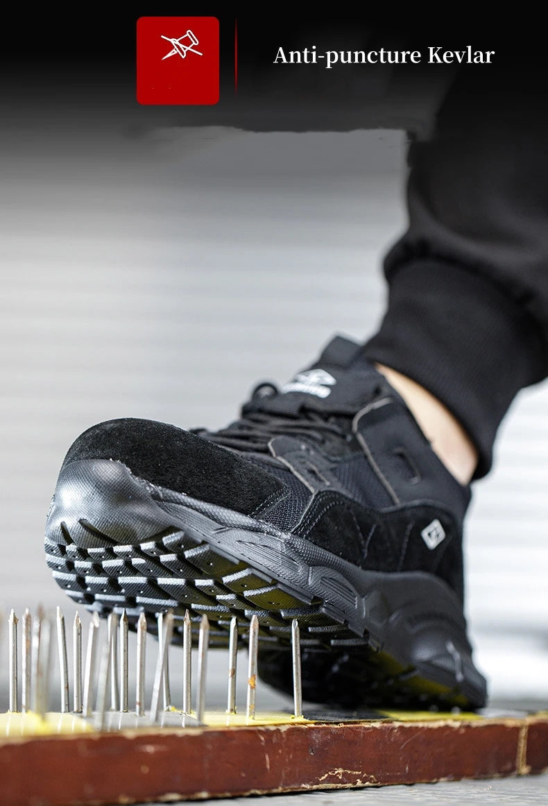 Scarpe antinfortunistiche da donna con punta in acciaio e comfort – microfibra traspirante, suola leggera in EVA