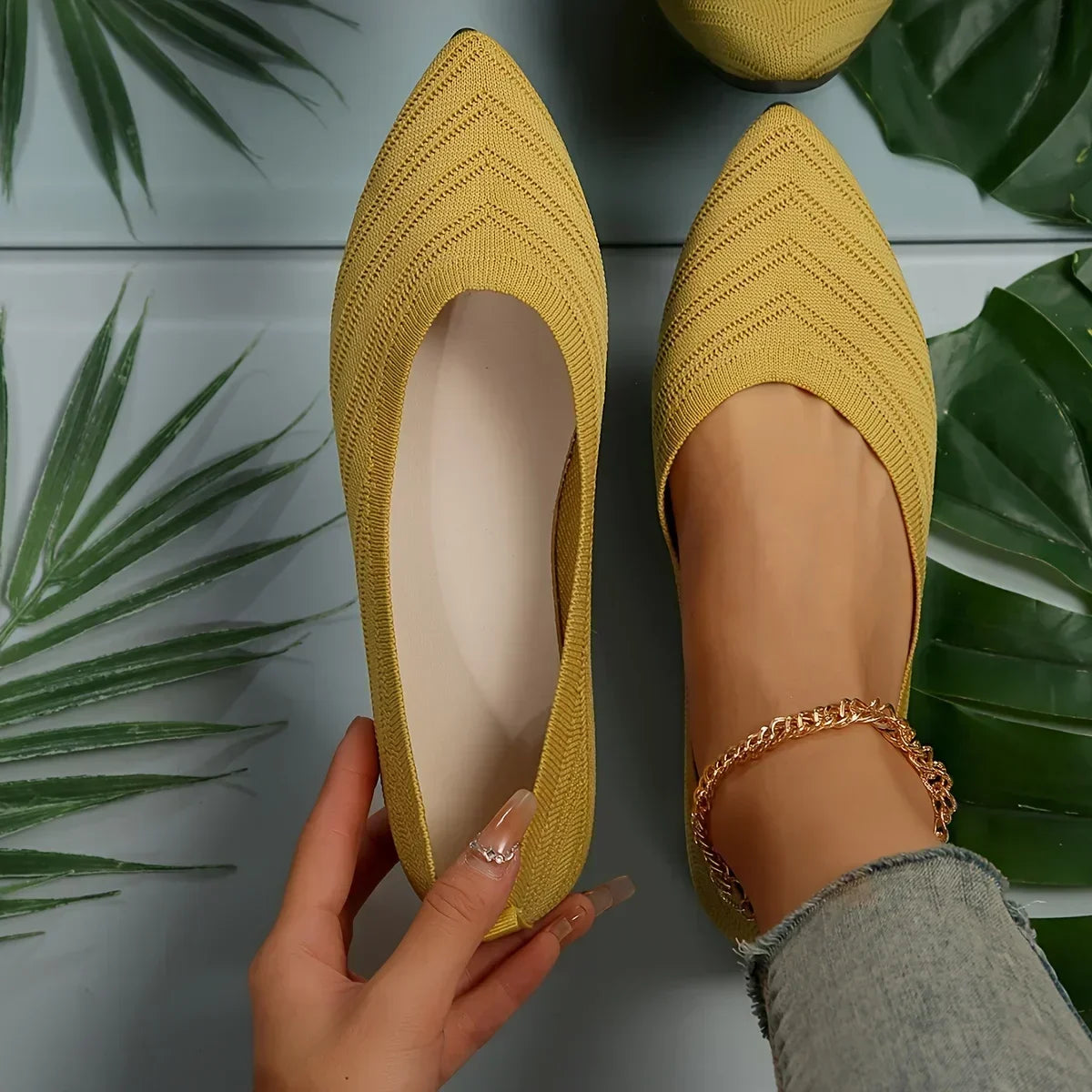 Women's Loafers Pointed Toe Casual Ballet Flats