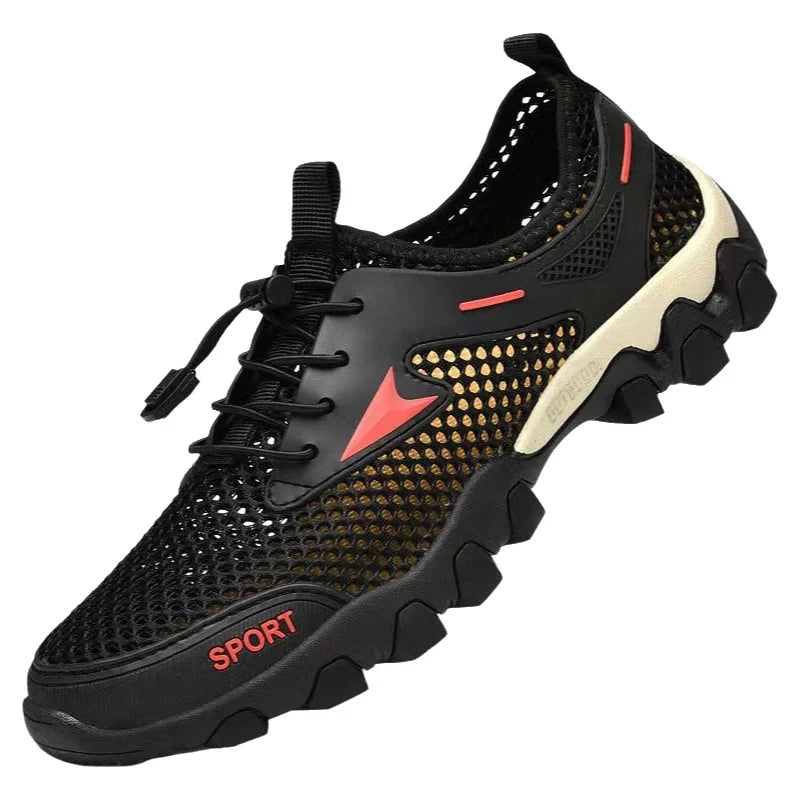 Men's Hiking Shoes Breathable Mesh Lace Up Sneakerss