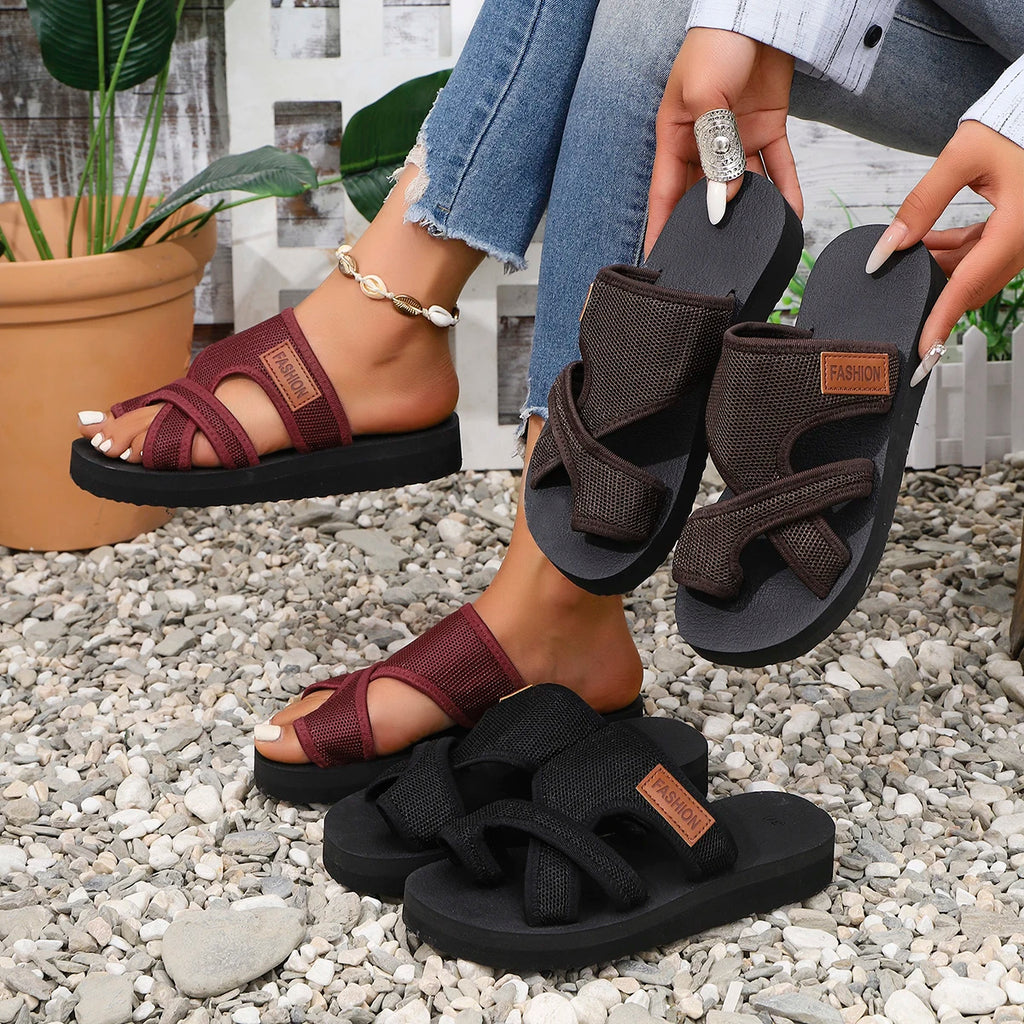Women's Bunion Sandals Corrector Breathable Wedge Slippers