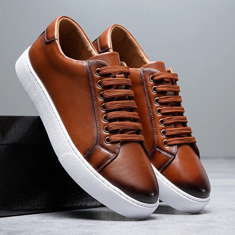 Scarpe da uomo comode in vera pelle – soletta ammortizzata, stile classico