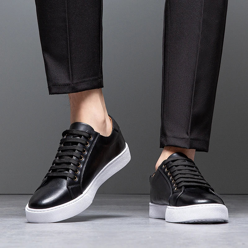Scarpe da uomo comode in vera pelle – soletta ammortizzata, stile classico